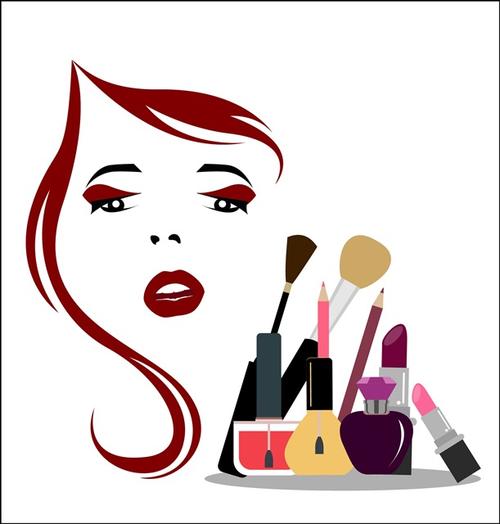 化妆品美妆广告插图